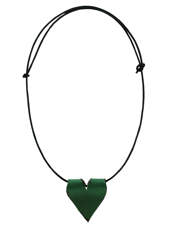 L�derhalsband Gr�nt Hj�rta