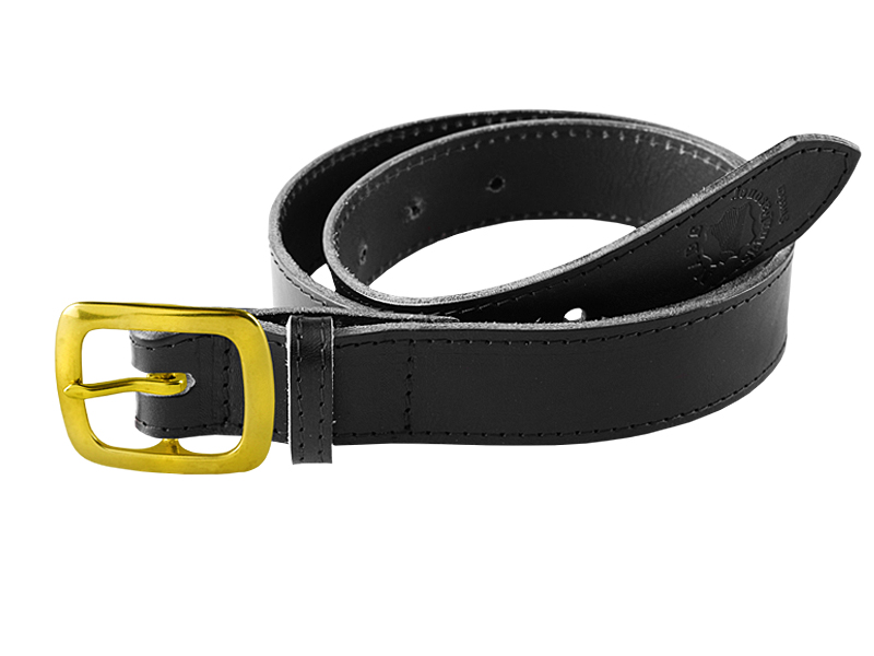 Leather belt C brass