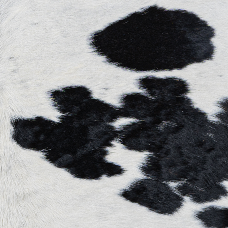 Cowhide white with spots