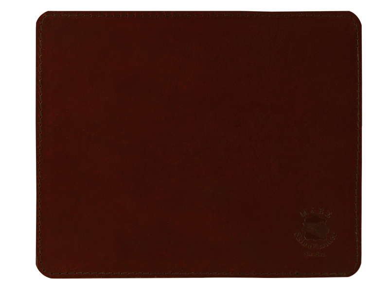 Mouse pad in leather