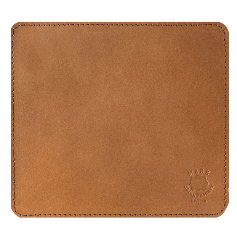 Mouse pad i leather Cognac