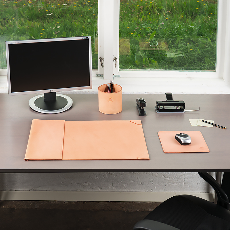 Desk pad Monark in leather