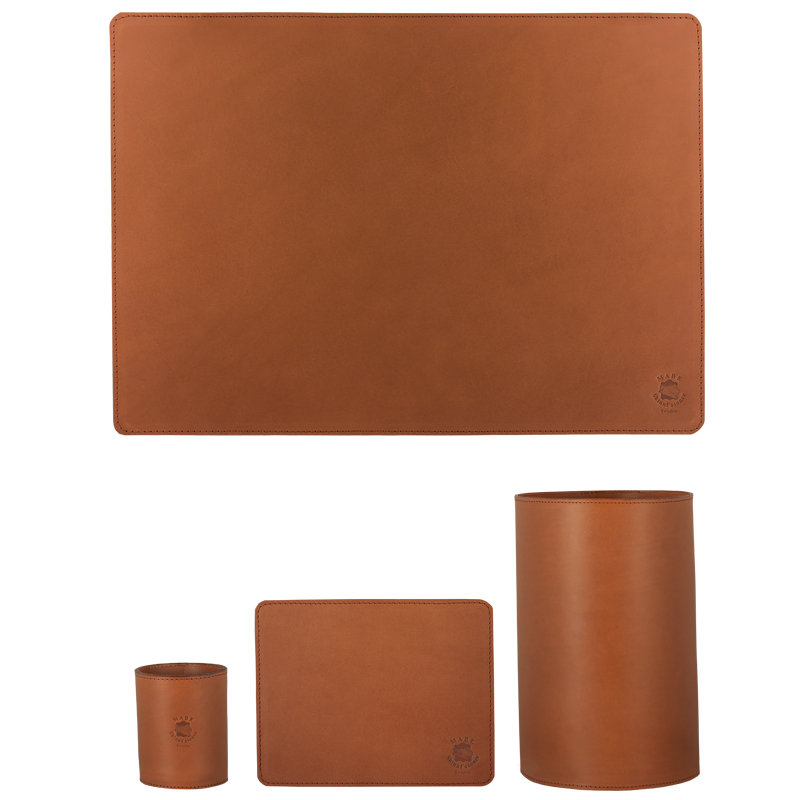 Skrivbordsset regular deluxe Cognac 50x35 cm